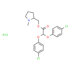 (+)-(1-methylpyrrolidin-2-yl)methyl bis(4-chlorophenoxy)acetate hydrochloride picture