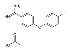 acetic acid,4-(4-fluorophenoxy)benzenecarboximidamide Structure