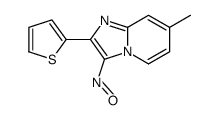 7-methyl-3-nitroso-2-thiophen-2-ylimidazo[1,2-a]pyridine结构式