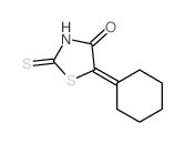 5-cyclohexylidene-2-sulfanylidene-thiazolidin-4-one结构式