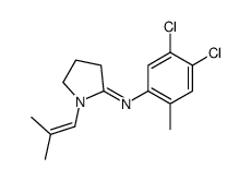 N-(4,5-dichloro-2-methylphenyl)-1-(2-methylprop-1-enyl)pyrrolidin-2-imine Structure
