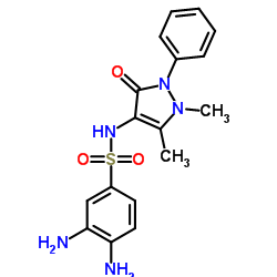 3,4-DIAMINO-N-(1,5-DIMETHYL-3-OXO-2-PHENYL-2,3-DIHYDRO-1H-PYRAZOL-4-YL)-BENZENESULFONAMIDE Structure