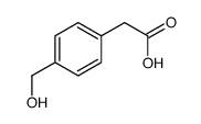 [4-(Hydroxymethyl)phenyl]acetic acid Structure