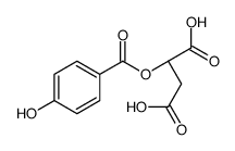 (2S)-2-(4-hydroxybenzoyl)oxybutanedioic acid Structure