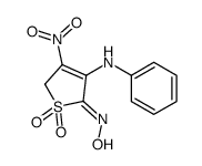 N-(4-anilino-3-nitro-1,1-dioxo-2H-thiophen-5-ylidene)hydroxylamine Structure