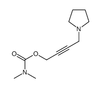 4-(1-Pyrrolidinyl)-2-butynyl=N,N-dimethylcarbamate结构式