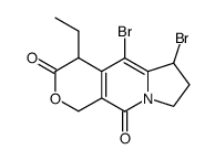 5,6-dibromo-4-ethyl-1,6,7,8-tetrahydro-4H-pyrano[3,4-f]indolizine-3,10-dione Structure
