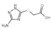 2-[(5-amino-1H-1,2,4-triazol-3-yl)sulfanyl]acetic acid structure