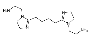 2-[2-[4-[1-(2-aminoethyl)-4,5-dihydroimidazol-2-yl]butyl]-4,5-dihydroimidazol-1-yl]ethanamine结构式