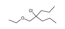 4-ethoxymethyl-4-chloro-heptane结构式