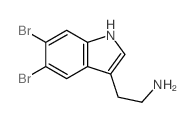 3-(2-Aminoethyl)5, 6-dibromoindole Structure