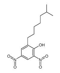 2-(6-methylheptyl)-4,6-dinitrophenol结构式