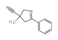 3-methyl-5-phenyl-2,4-dihydropyrrole-3-carbonitrile结构式