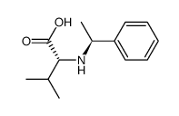 ((S)-1-phenylethyl)-D-valine结构式