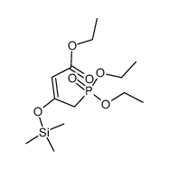 (E)-ethyl 4-(diethoxyphosphinyl)-3-trimethylsiloxy-2-butenoate结构式