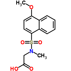 N-[(4-Methoxy-1-naphthyl)sulfonyl]-N-methylglycine Structure