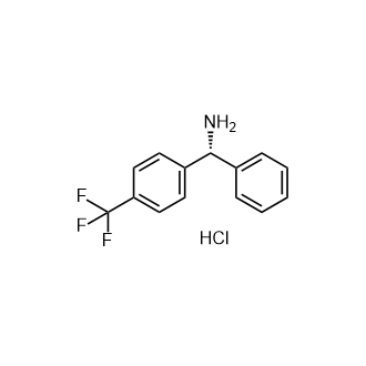 (R)-Phenyl(4-(trifluoromethyl)phenyl)methanamine hydrochloride structure