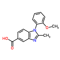 1-(2-Methoxyphenyl)-2-methyl-1H-benzimidazole-5-carboxylic acid Structure