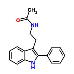 N-[2-(2-Phenyl-1H-indol-3-yl)ethyl]acetamide Structure