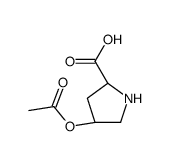 (2S,4R)-4-acetyloxypyrrolidine-2-carboxylic acid结构式