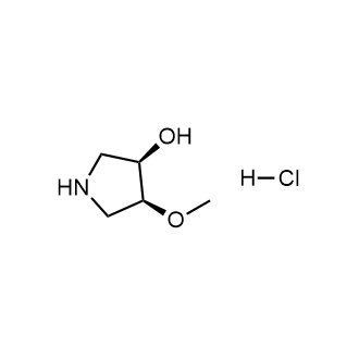 (3R,4S)-4-甲氧基吡咯烷-3-醇盐酸盐结构式