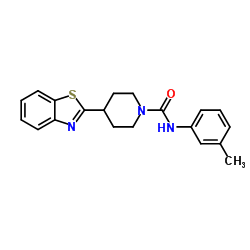 4-(1,3-Benzothiazol-2-yl)-N-(3-methylphenyl)-1-piperidinecarboxamide结构式