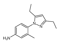 4-(3,5-diethylpyrazol-1-yl)-3-methylaniline Structure