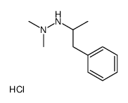 1,1-Dimethyl-2-(1-phenyl-2-propanyl)hydrazine hydrochloride (1:1)结构式