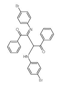 2-[(4-bromophenyl)amino]-3-(4-bromophenyl)imino-1,4-diphenyl-butane-1,4-dione structure