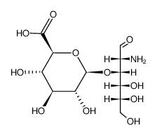 3-O-β-D-Glucopyranuronosyl-2-amino-2-deoxy-D-glucose structure