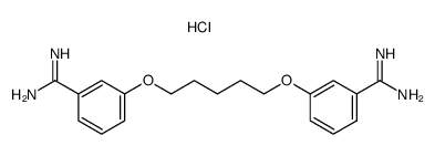 1,5-bis(benzamidine-3-oxy)pentane dihydrochloride结构式
