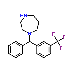 1-{Phenyl[3-(trifluoromethyl)phenyl]methyl}-1,4-diazepane Structure