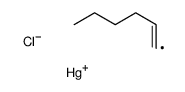 chloro(hex-1-enyl)mercury Structure