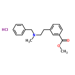 3-(2-(苄基(甲基)氨基)乙基)苯甲酸甲酯盐酸盐结构式