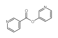 pyridin-3-yl pyridine-3-carboxylate结构式