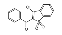 (3-chloro-1,1-dioxo-1-benzothiophen-2-yl)-phenylmethanone结构式