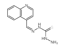 1-amino-3-(quinolin-4-ylmethylideneamino)thiourea structure
