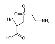 (2R)-2-amino-3-(2-aminoethylsulfonyl)propanoic acid结构式