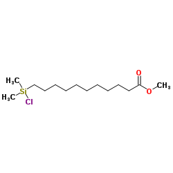 Methyl 11-[chloro(dimethyl)silyl]undecanoate structure
