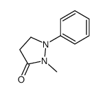 2-methyl-1-phenylpyrazolidin-3-one Structure