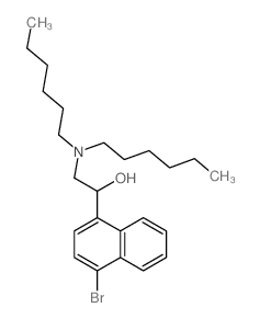 1-(4-bromonaphthalen-1-yl)-2-(dihexylamino)ethanol结构式