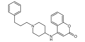 4-[[1-(3-phenylpropyl)-4-piperidyl]amino]-2-benzopyrone Structure