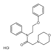 2-morpholin-4-yl-N-(2-phenoxyethyl)-N-phenylacetamide,hydrochloride结构式
