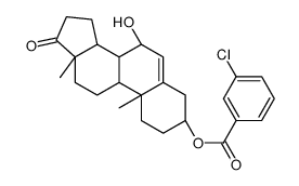 Androst-5-en-17-one, 3-[(3-chlorobenzoyl)oxy]-7-hydroxy-, (3beta,7alpha)- (9CI)结构式