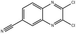 6-quinoxalinecarbonitrile, 2,3-dichloro- Structure