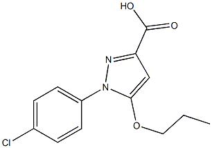 1-(4-chloro-phenyl)-5-propoxy-1H-pyrazole-3-carboxylic acid结构式