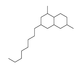 Decahydro-1,6-dimethyl-3-octylnaphthalene结构式