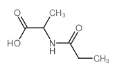 2-(propanoylamino)propanoic acid structure