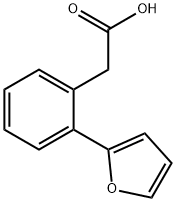 2-(2-(呋喃-2-基)苯基)乙酸结构式
