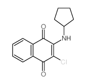 1,4-Naphthalenedione,2-chloro-3-(cyclopentylamino)-结构式
